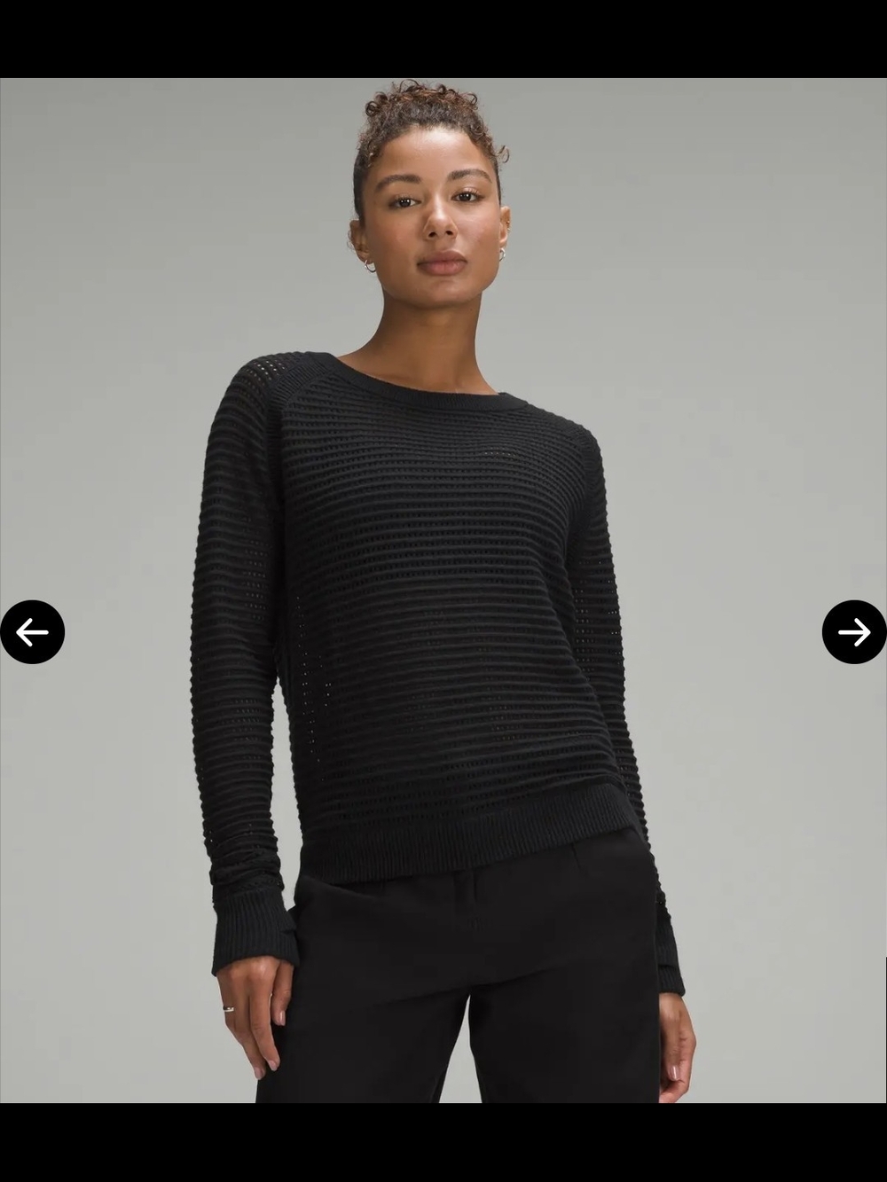 Lululemon Pointelle-Knit Cotton Sweater